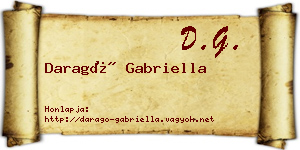 Daragó Gabriella névjegykártya