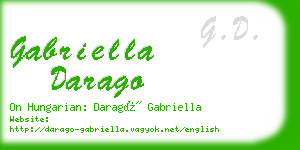 gabriella darago business card